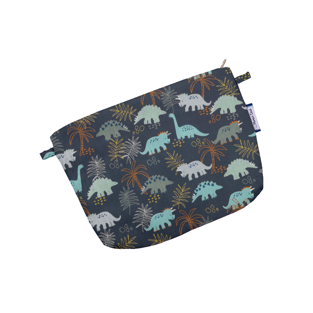 Mini Pochette Tissu Jurassic Dino Marine