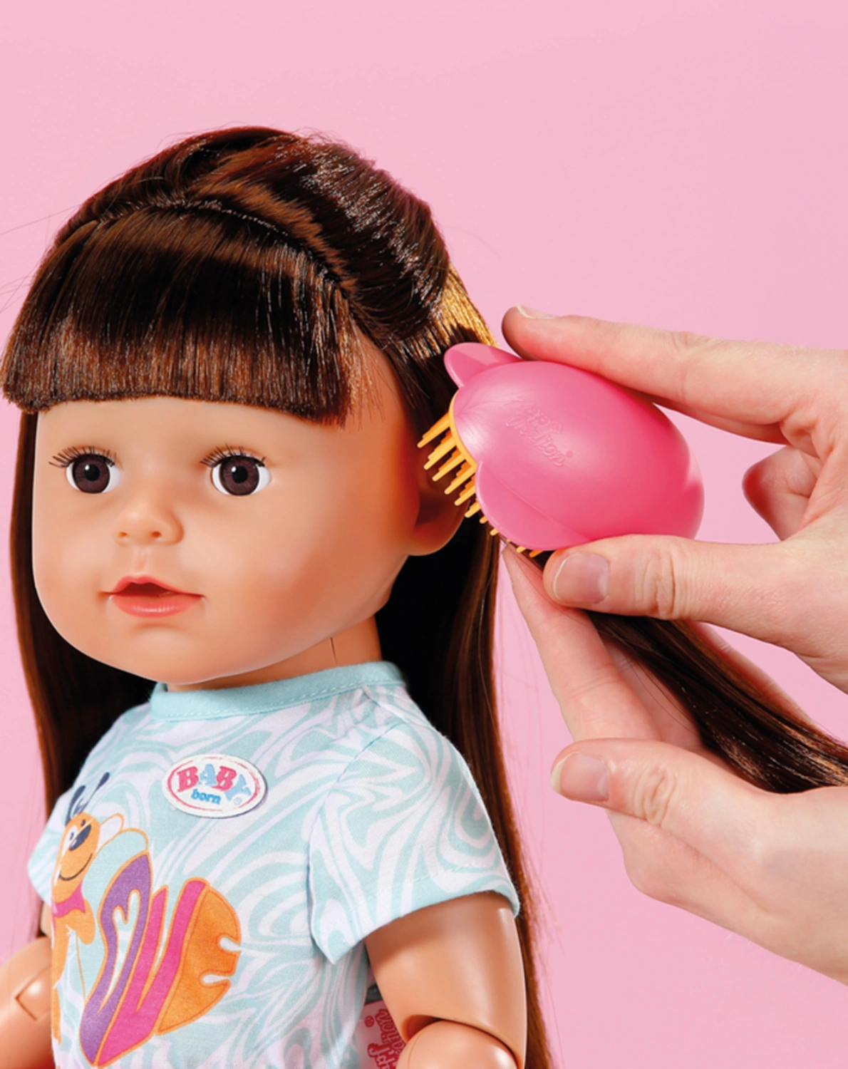 BABY born® Puppe SISTER PLAY & STYLE (43cm) in brunette
