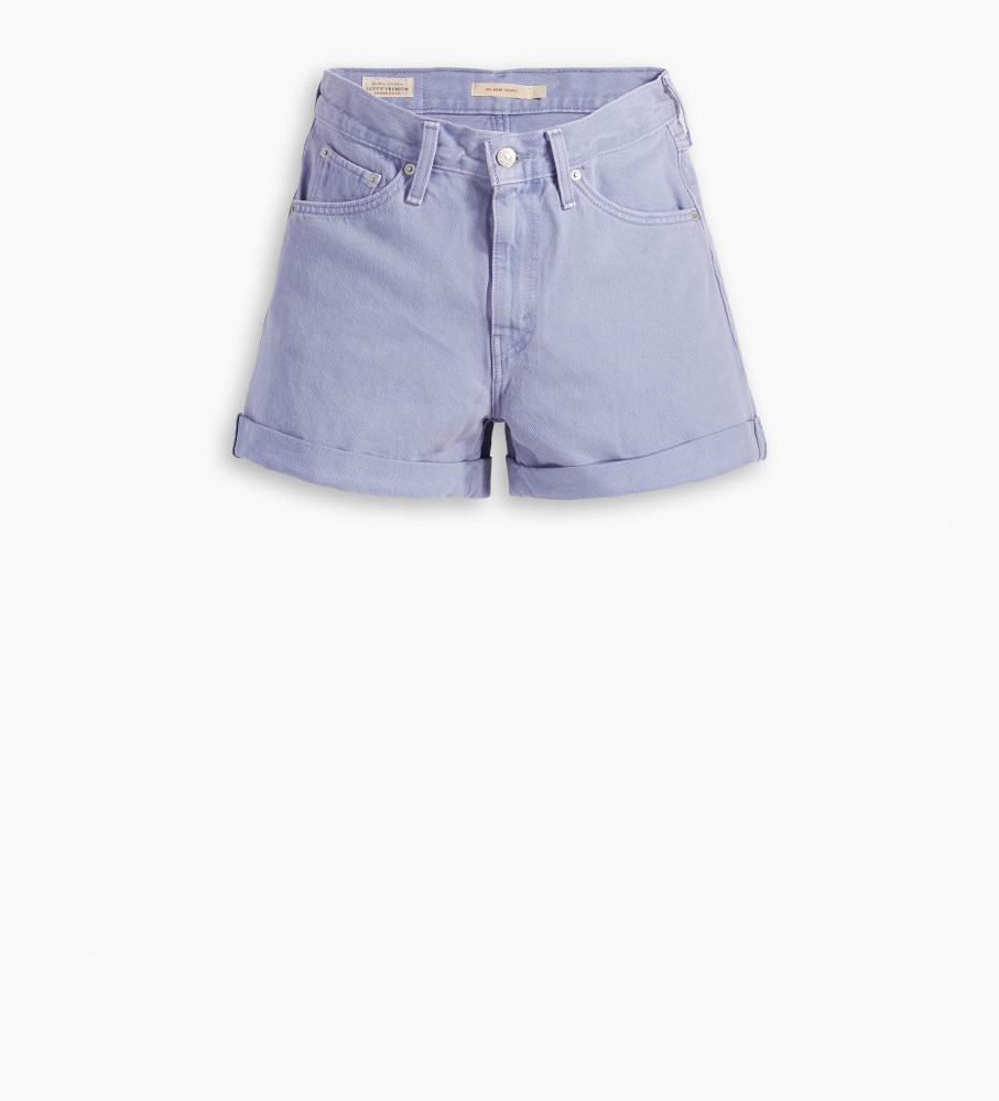 Levi's Short Mom 80' Lilás Enrolado