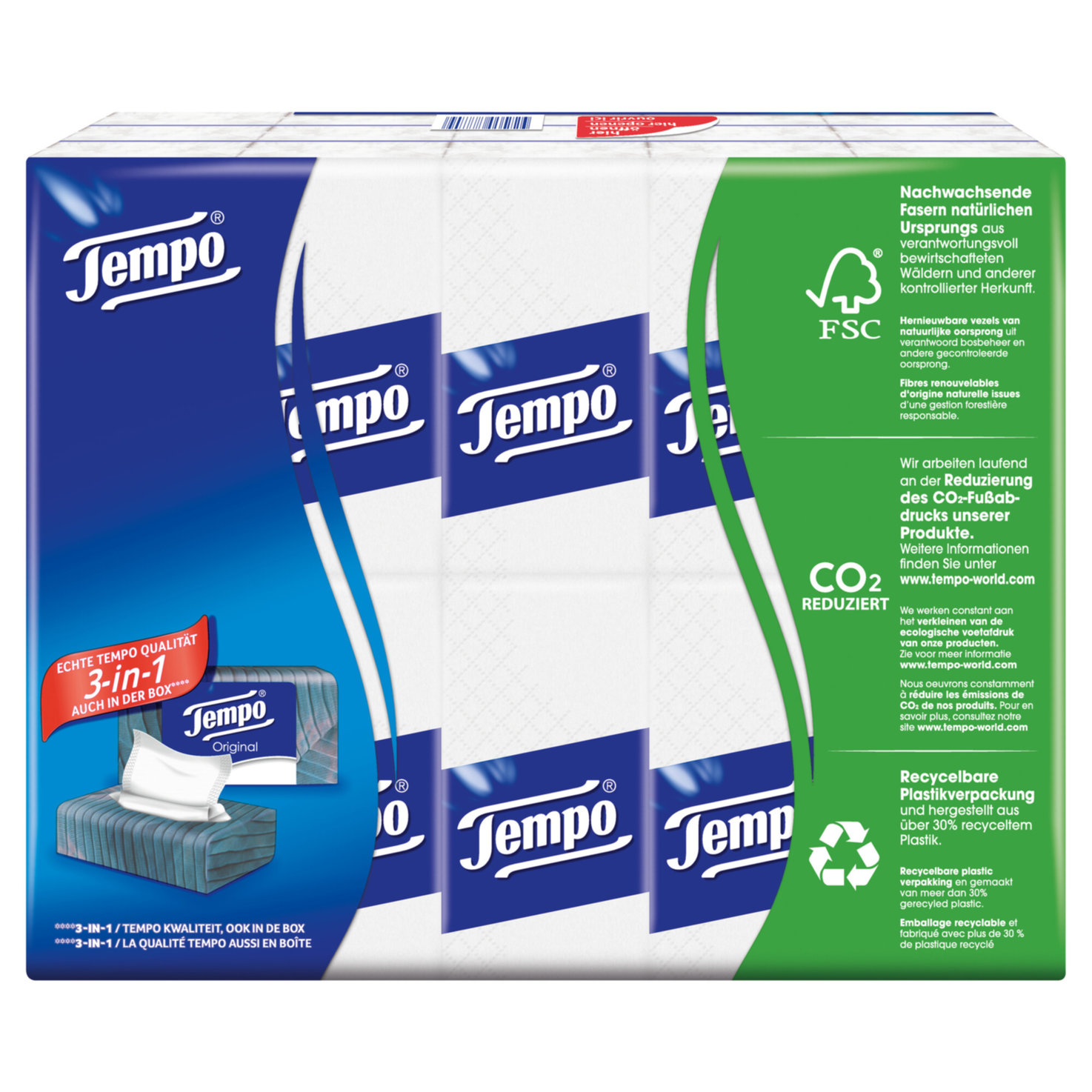 Tempo Taschentücher Klassik Softpack 30x10 Tücher