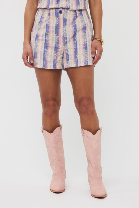 Ydence multi color dames korte broek
