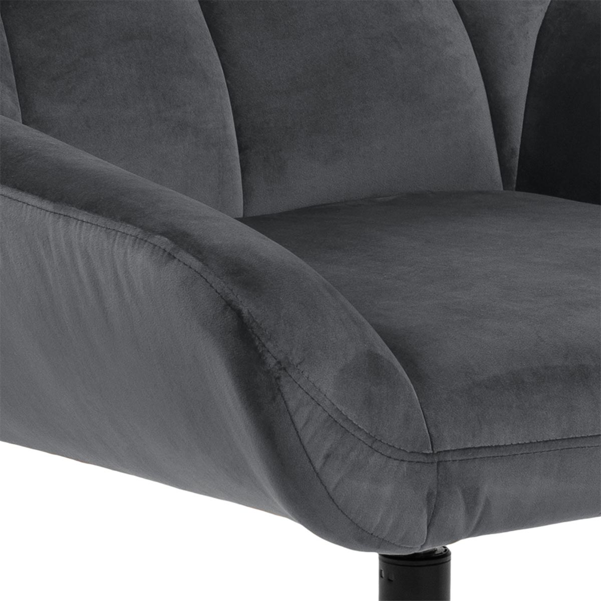 Fauteuil Niek draaibaar Donkergrijs