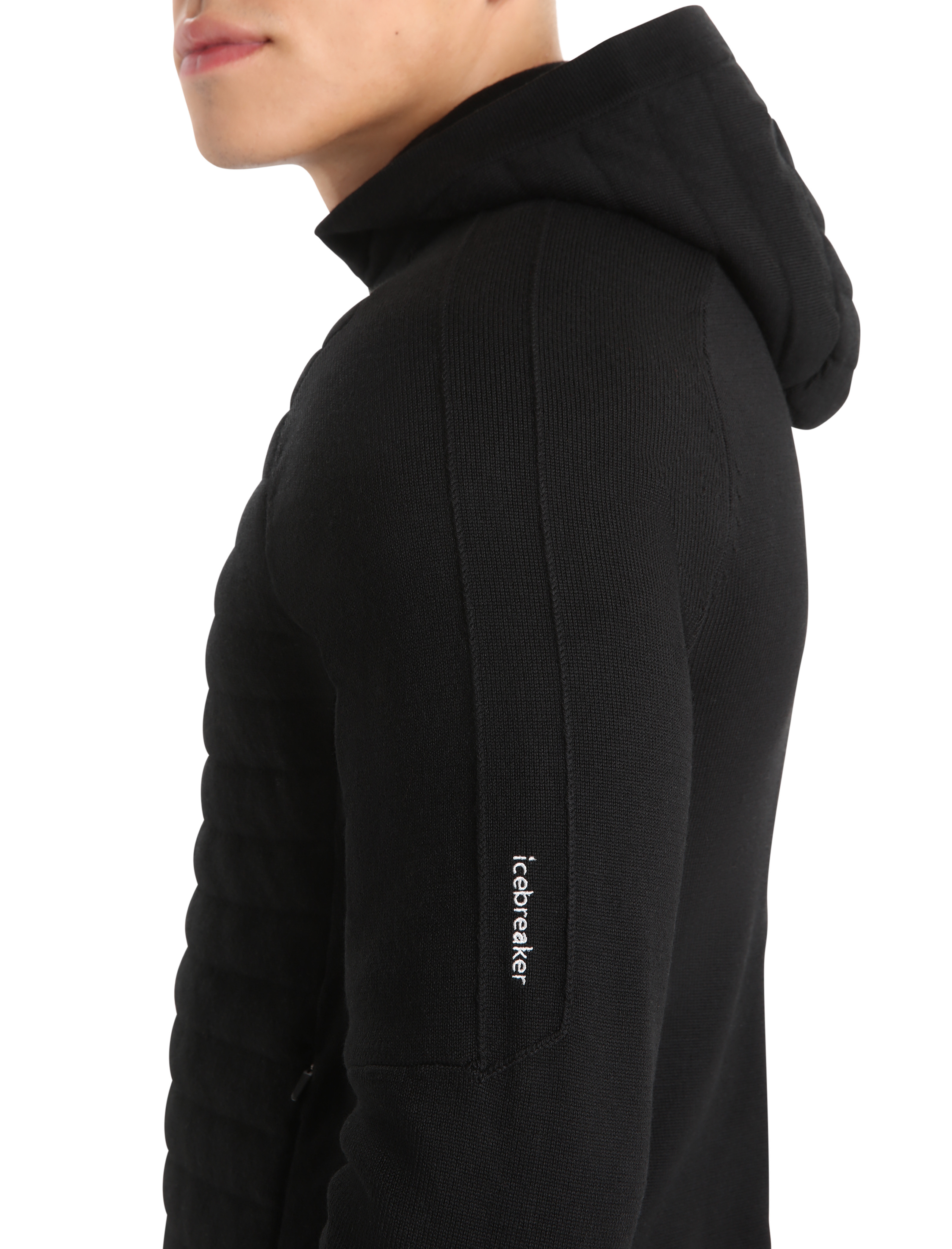 M ZoneKnit LS Zip Hood