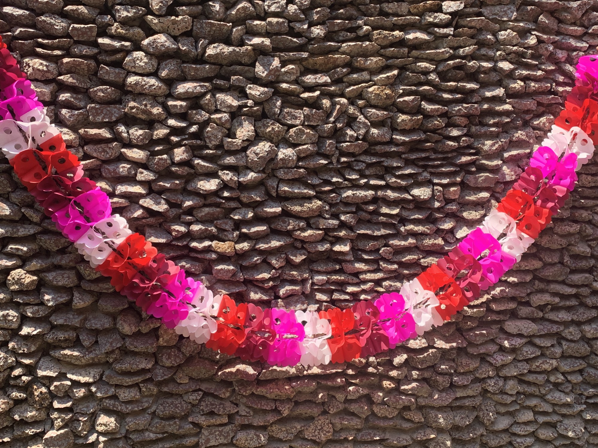 Papier-Girlande 'Schlange', pink, rot, weiß, Ø 23 cm, L 300 cm günstig bestellen