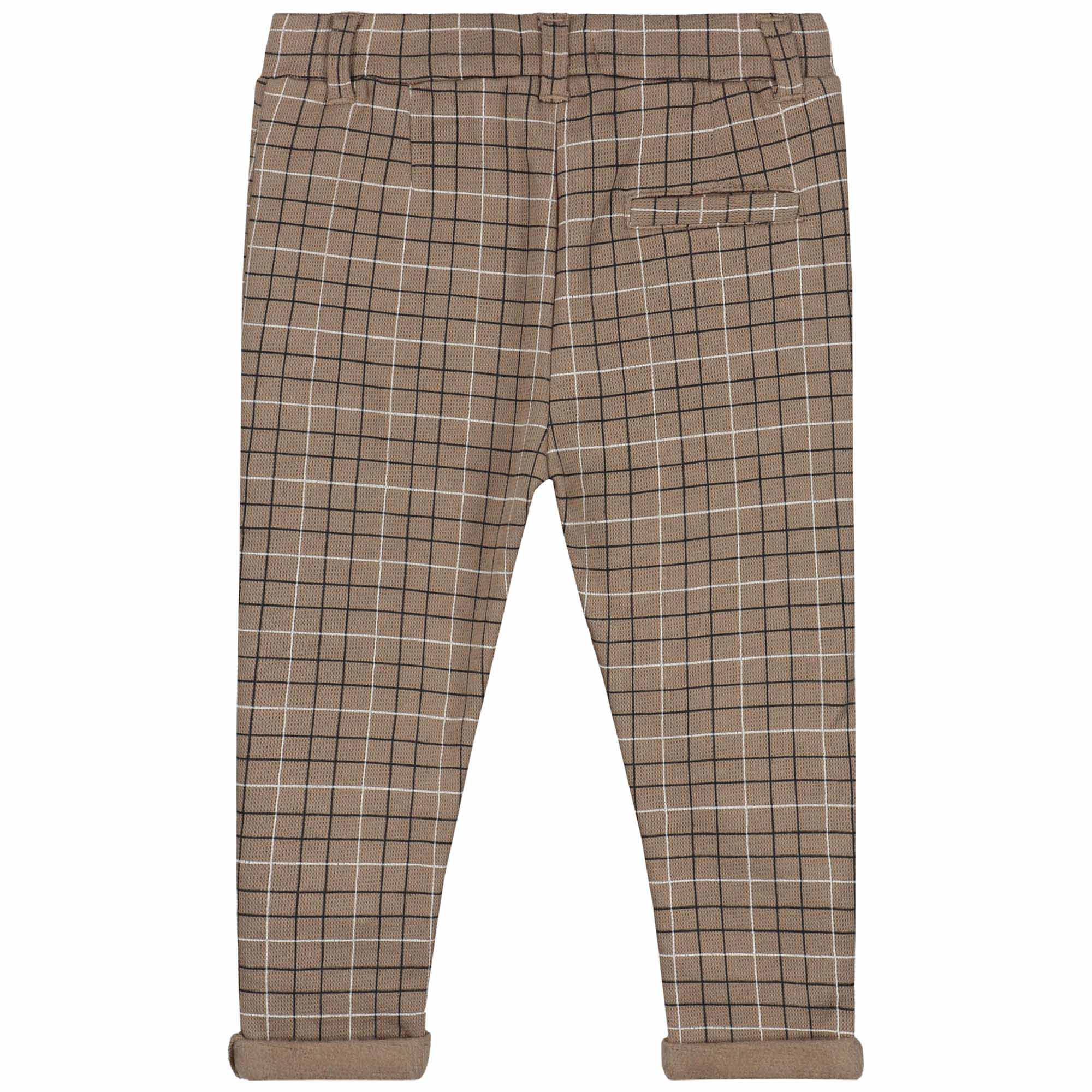 Sweet petit baby broek Ferre  ruit beige