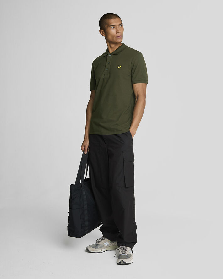 Lyle & Scott Plain Polo Shirt W485 olive
