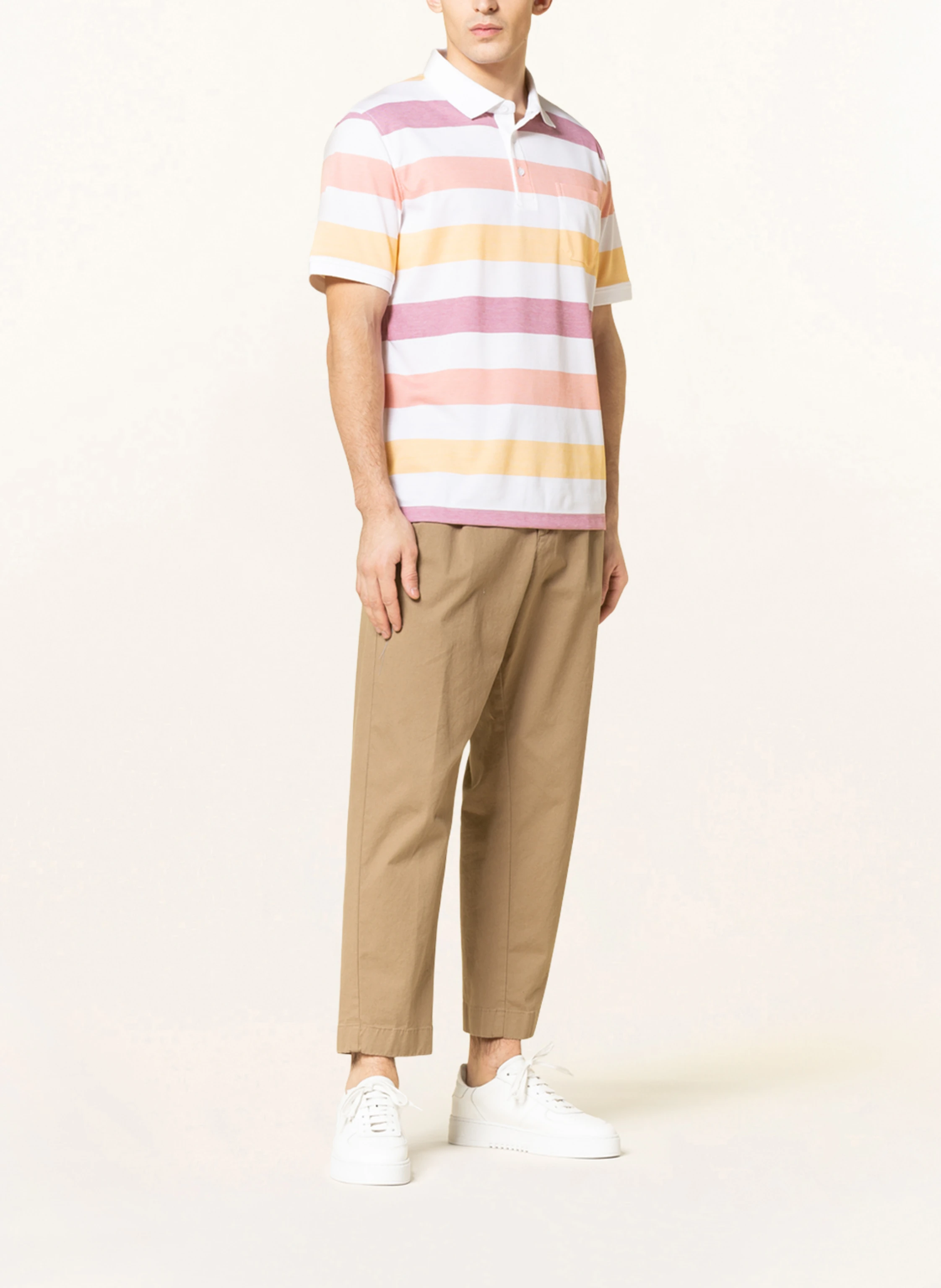 STROKESMAN'S Piqué-Poloshirt Regular Fit