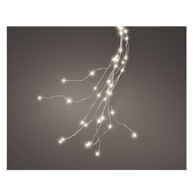 408er LED-Lichterdraht - ca. 180 cm - silber