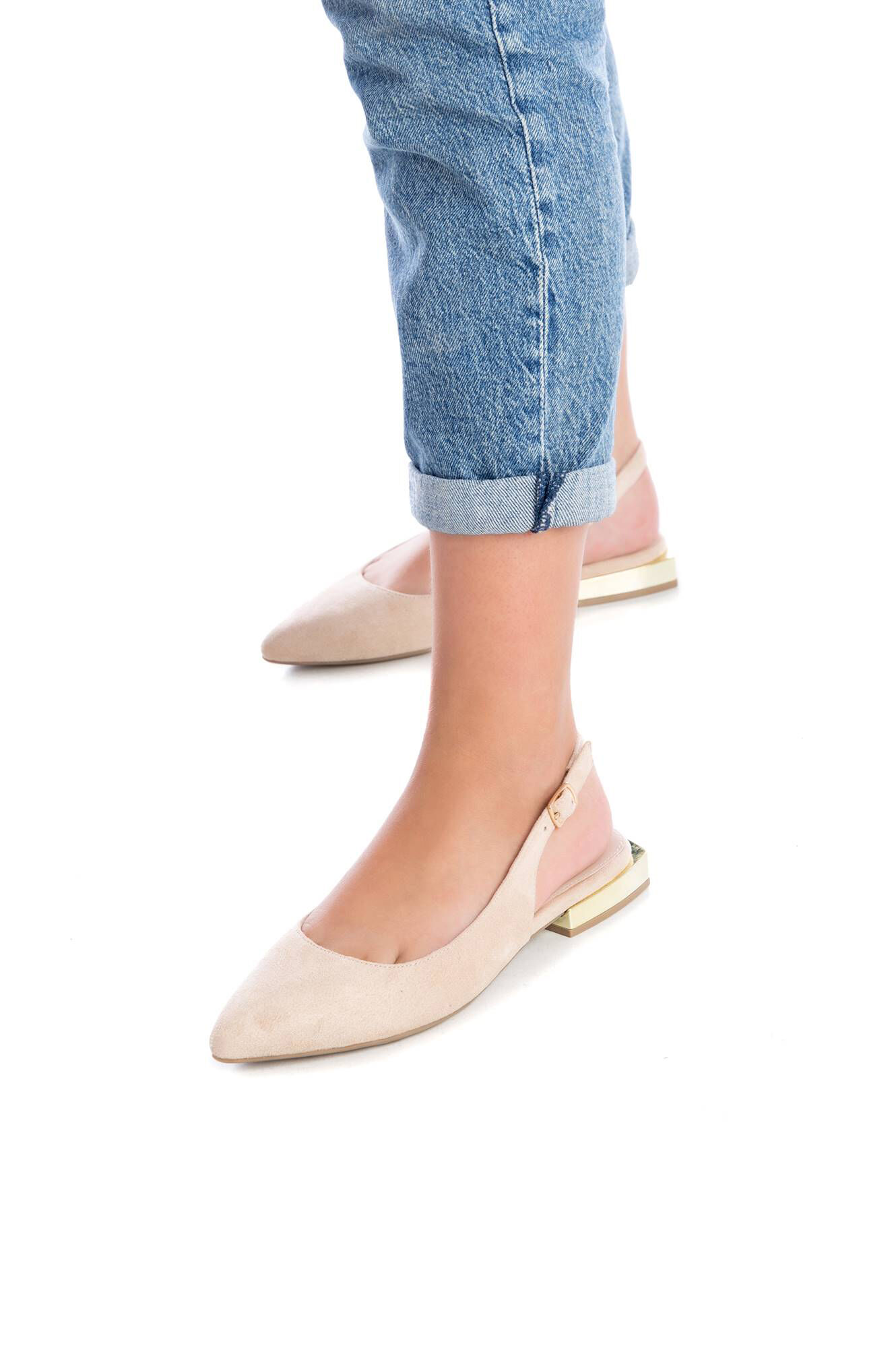 Zapato sra antelina bege - Bege