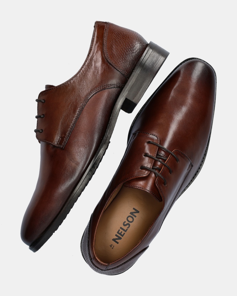 Nelson Lage nette schoenen  - cognac
