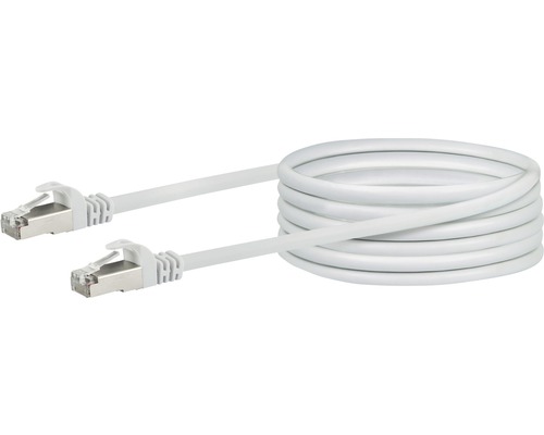 CAT 6 netwerkkabel SF/UTP 2x RJ45 connectoren 10 m wit Schwaiger CKB6100052
