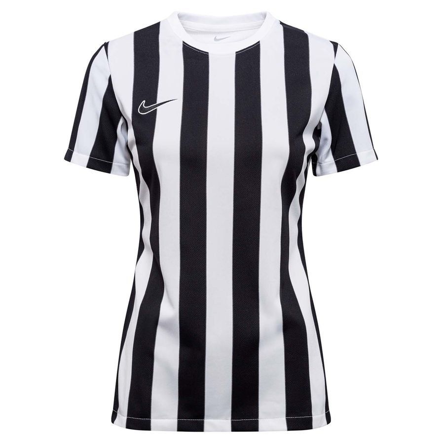 Nike Maillot Dri-FIT Striped Division IV - Blanc/Noir Femme