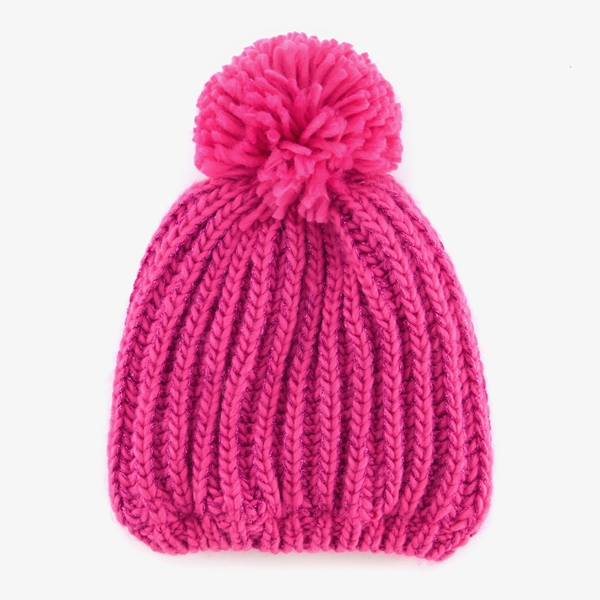 Meisjes muts met pompon