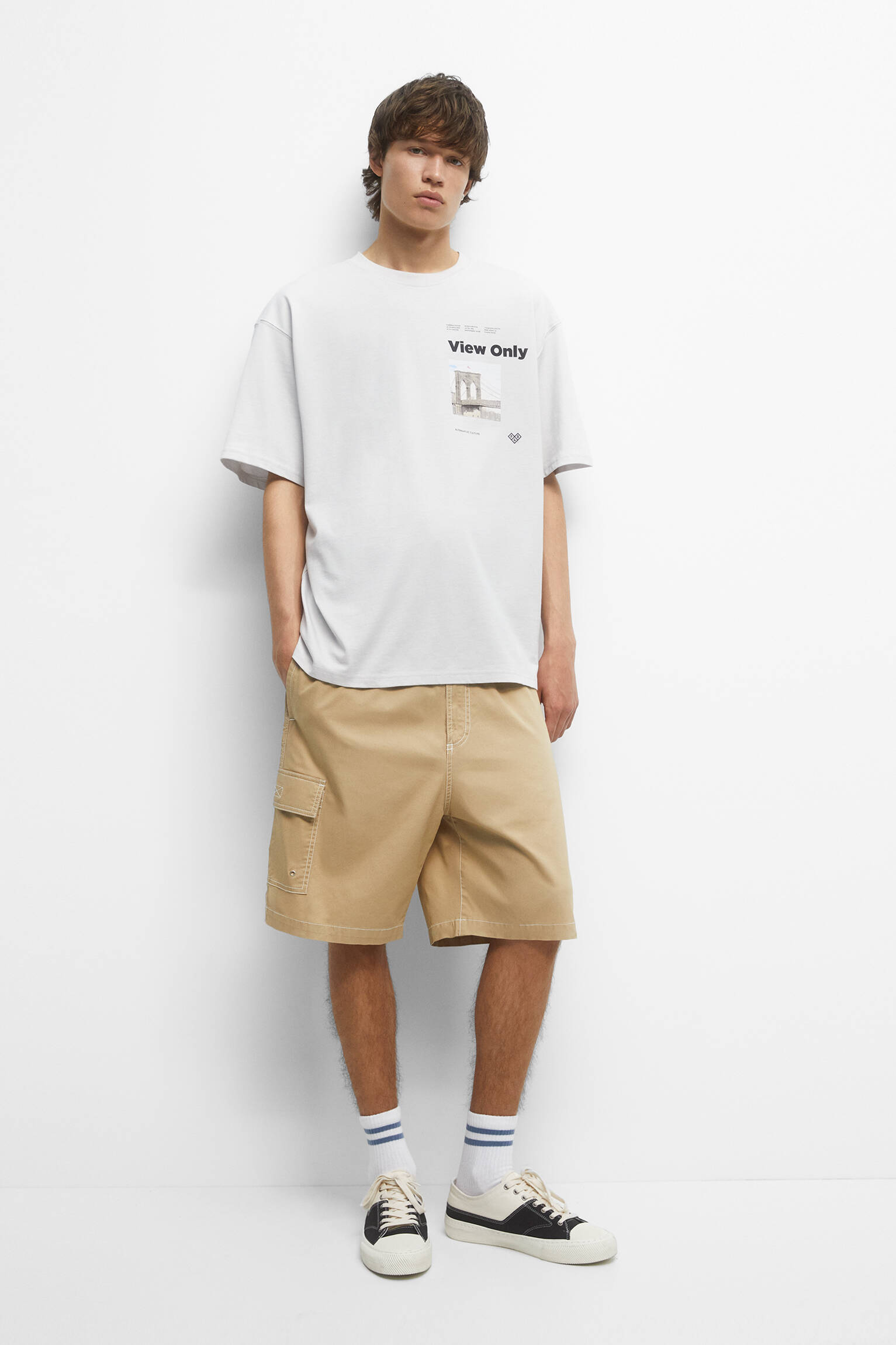 CAMISETA STWD ESTAMPADA CINZA - CINZA CLARO