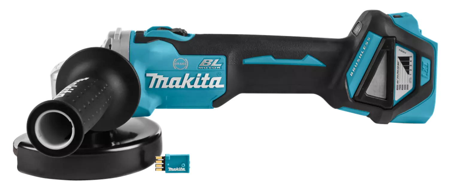 Makita DGA514ZJU 18V Li-Ion Accu AWS haakse slijper body in Mbox - 125mm - koolborstelloos