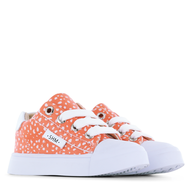 Shoesme Pfirsich Sneaker mit Reißverschluss