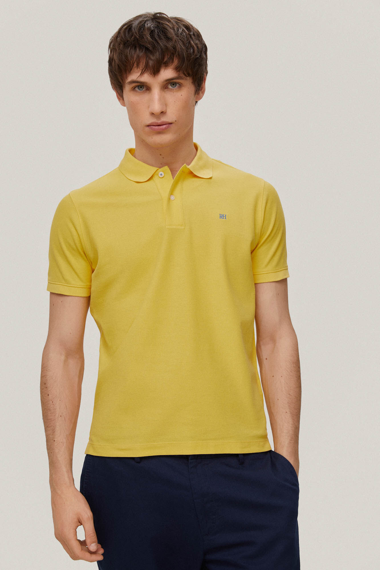 Logotipo Polo Piqué - Amarelo