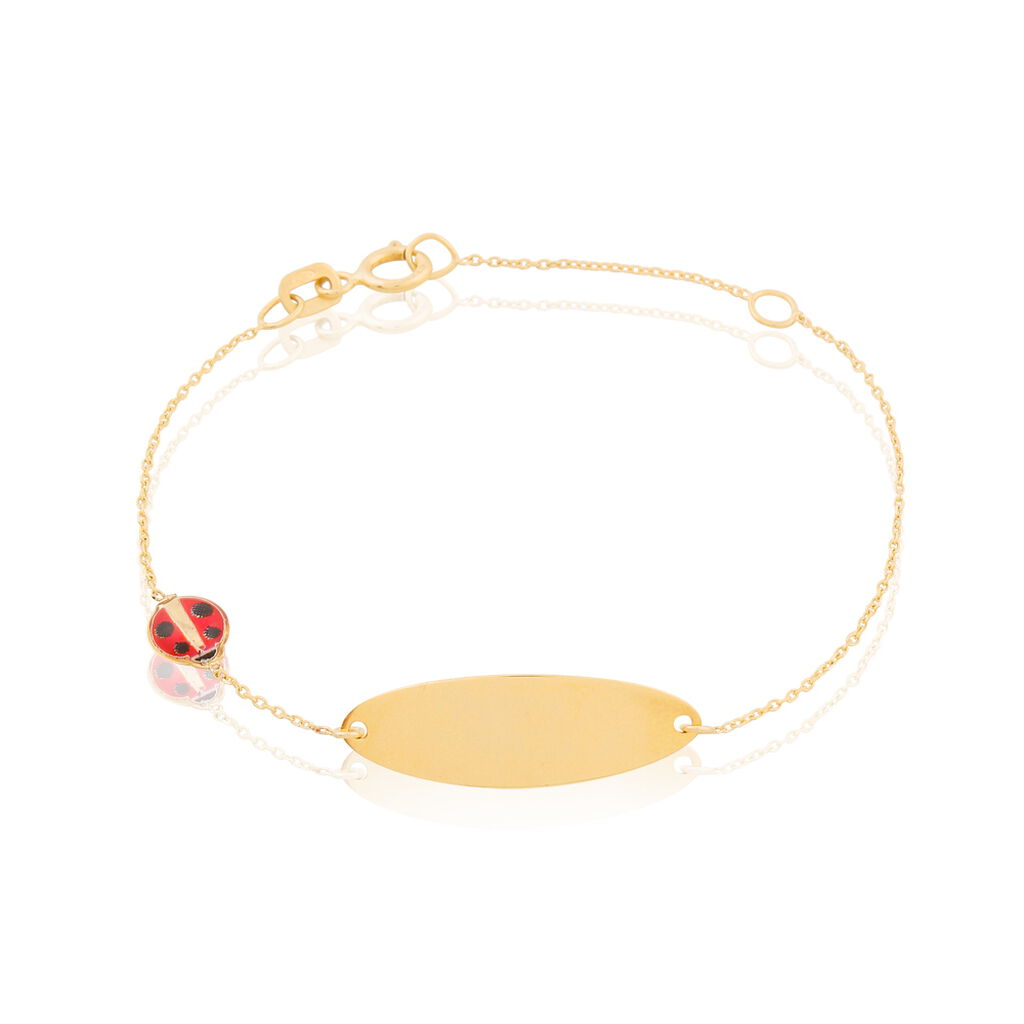 Bracelet Identité Helee Coccinelle Or Jaune