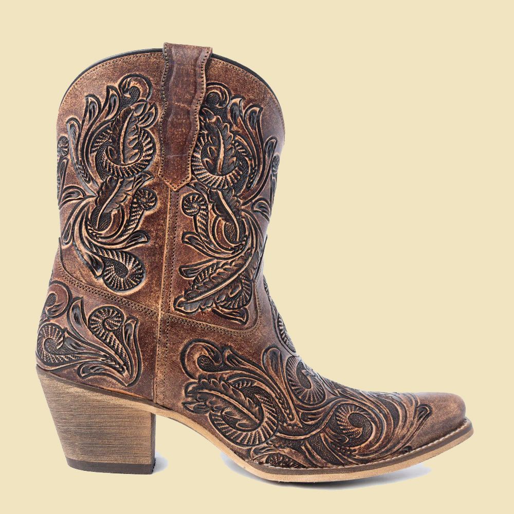 Myra Bag Boots Paisley Vintage Tawny Brown