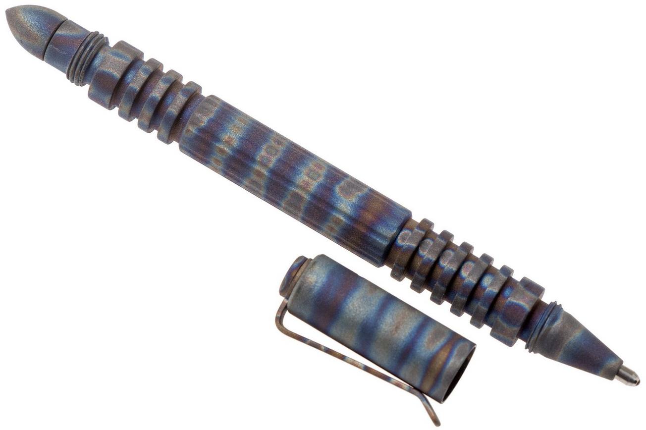 Rick Hinderer Investigator Pen Titanium Flamed, tactische pen