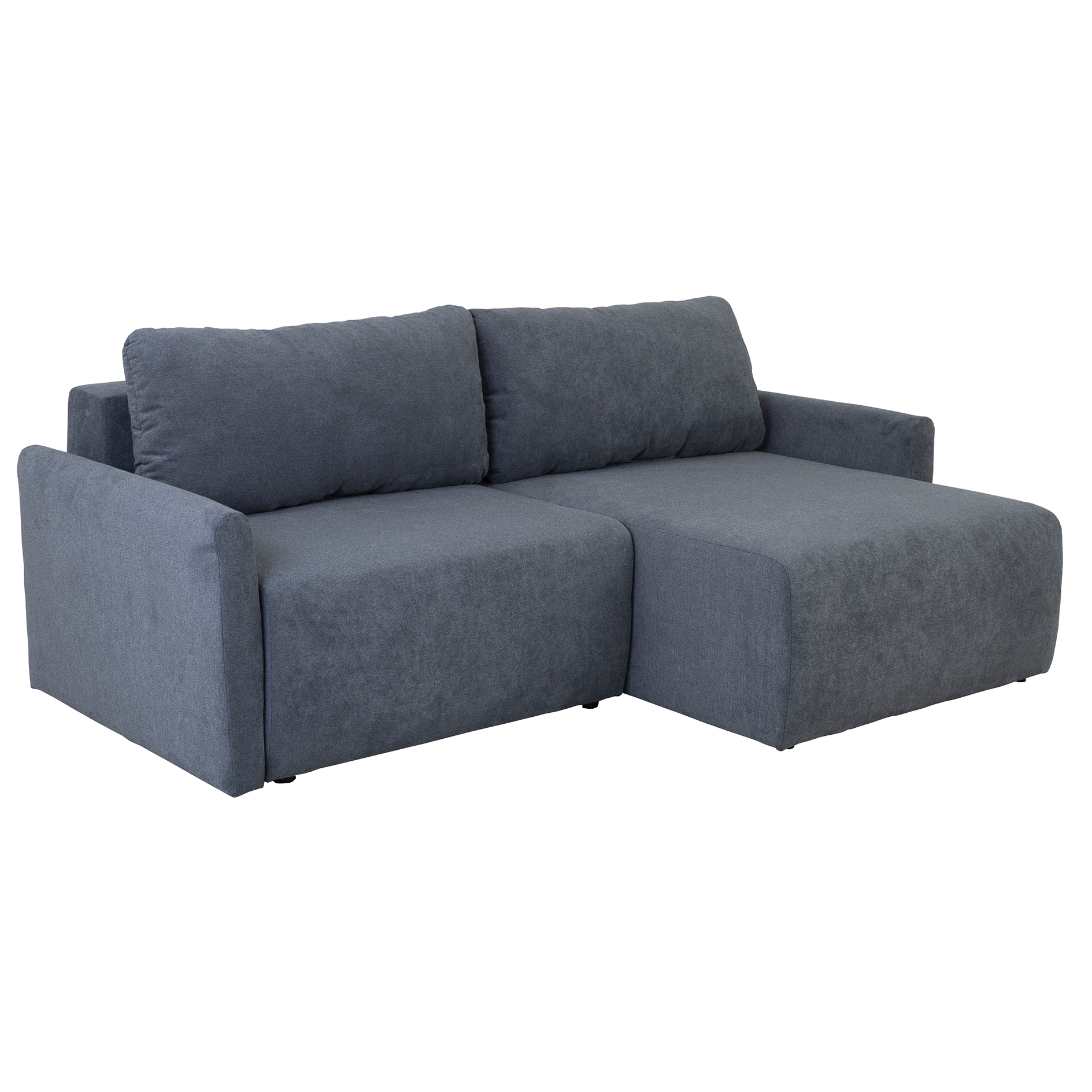 Ecksofa - steel - Liegefunktion und Staukasten - 228x146 cm