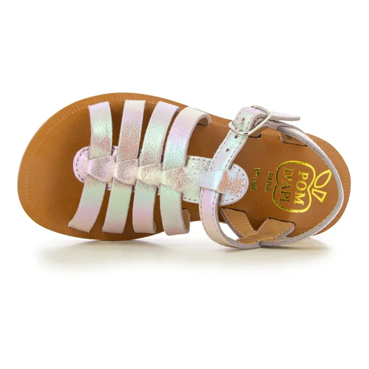 Pom d'Api Sandales Plagette Strap | Violet
