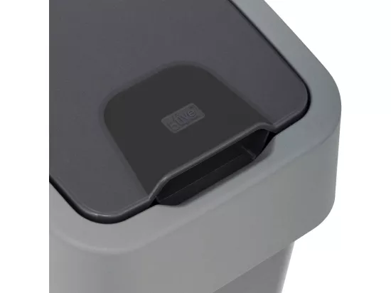 Poubelle 10 Litres 2 systèmes d'ouverture