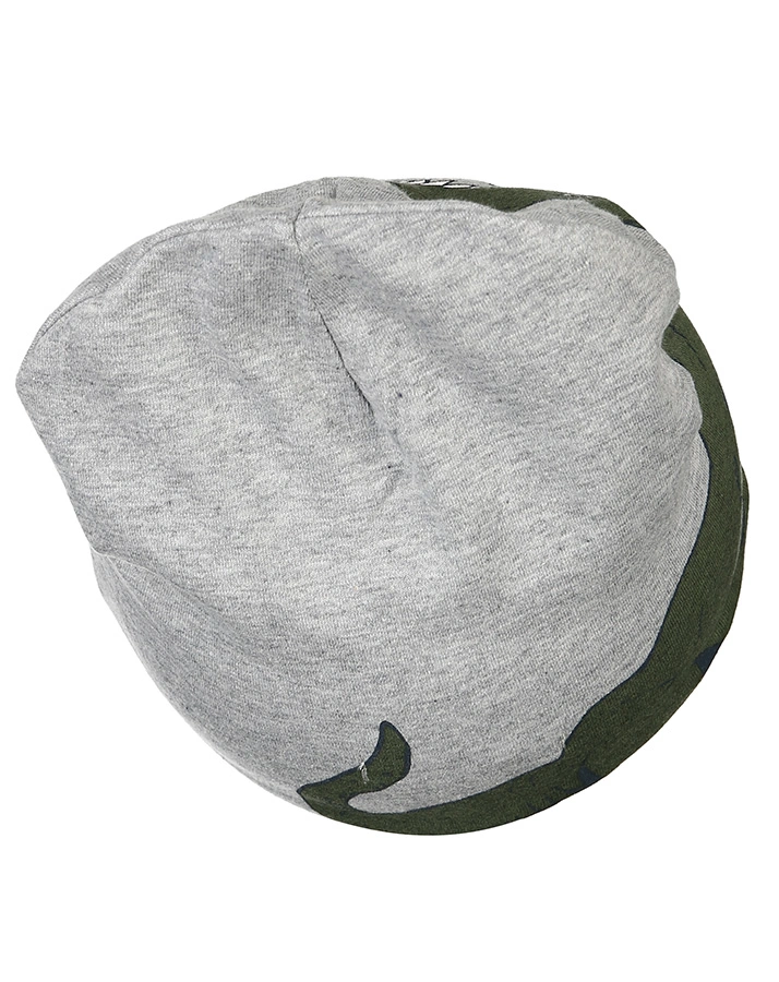 Jersey-Beanie T-REX in grau melange