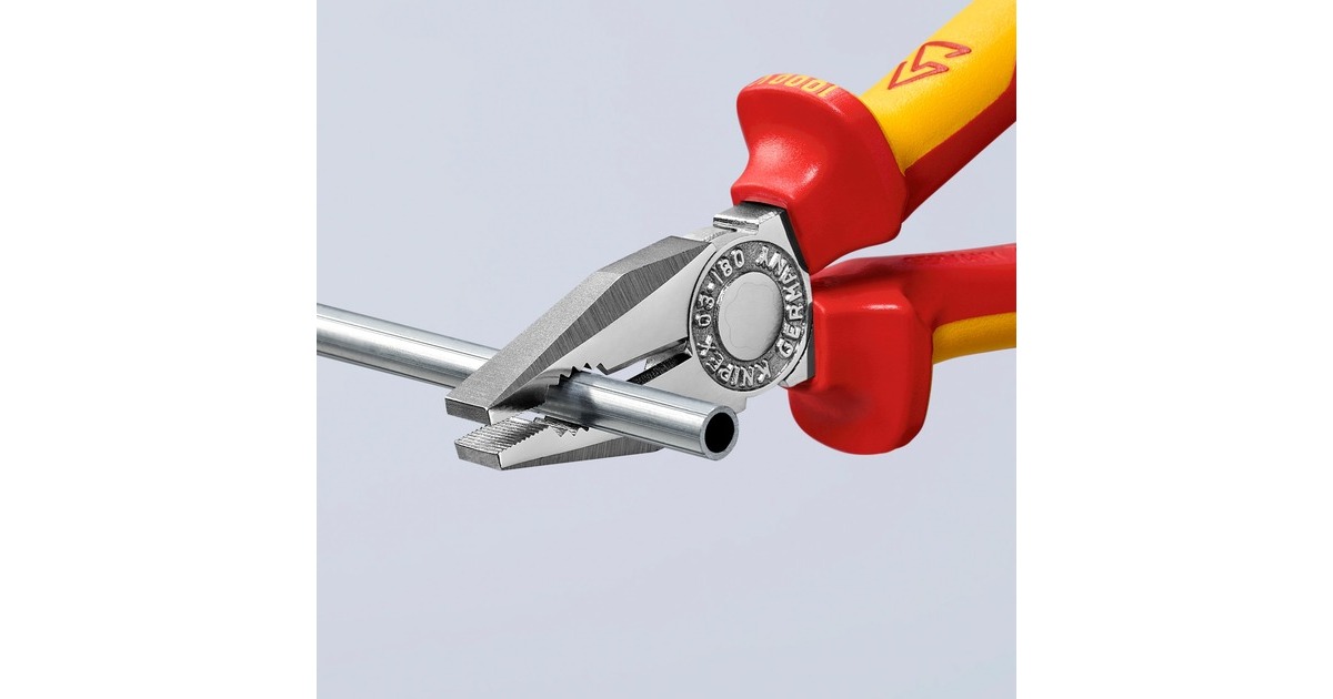 KNIPEXCombitang 03 06 180 combinatietang  (Rood/geel, VDE-getest)