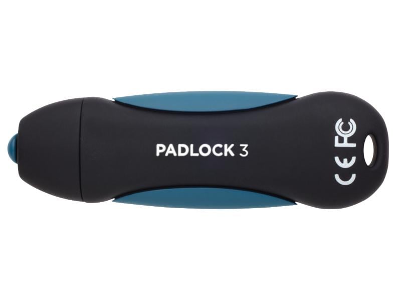 Corsair USB-Stick Padlock 3 128 GB USB-Stick mit 128 GB Speicherkapazität und 20 MB/s Lesegeschwindigkeit