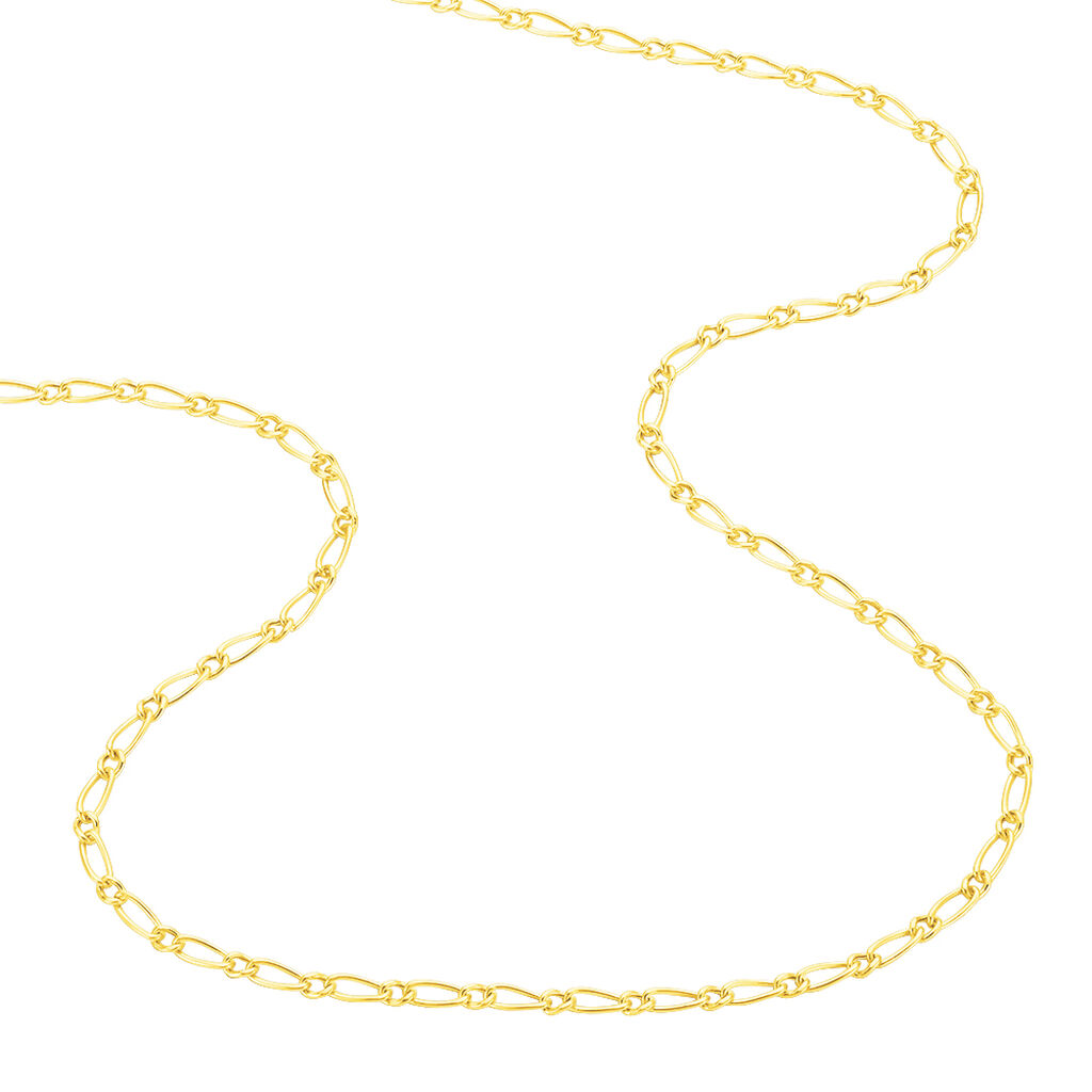 Chaîne Sukainaae Maille Alternée 1/1 Or Jaune