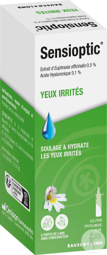 Sensioptic Solution Ophtalmique Yeux Irrités Flacon 10ml
