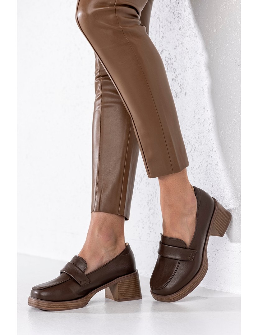 Brown Women's Heel Shoe