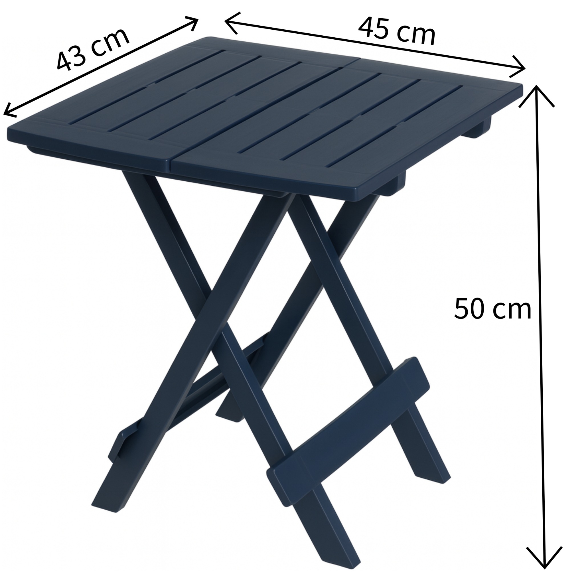 HEM 43 x 45 cm inklapbare bijzettafel - Black