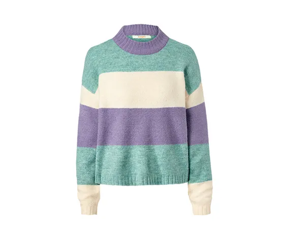 Strickpullover, gestreift