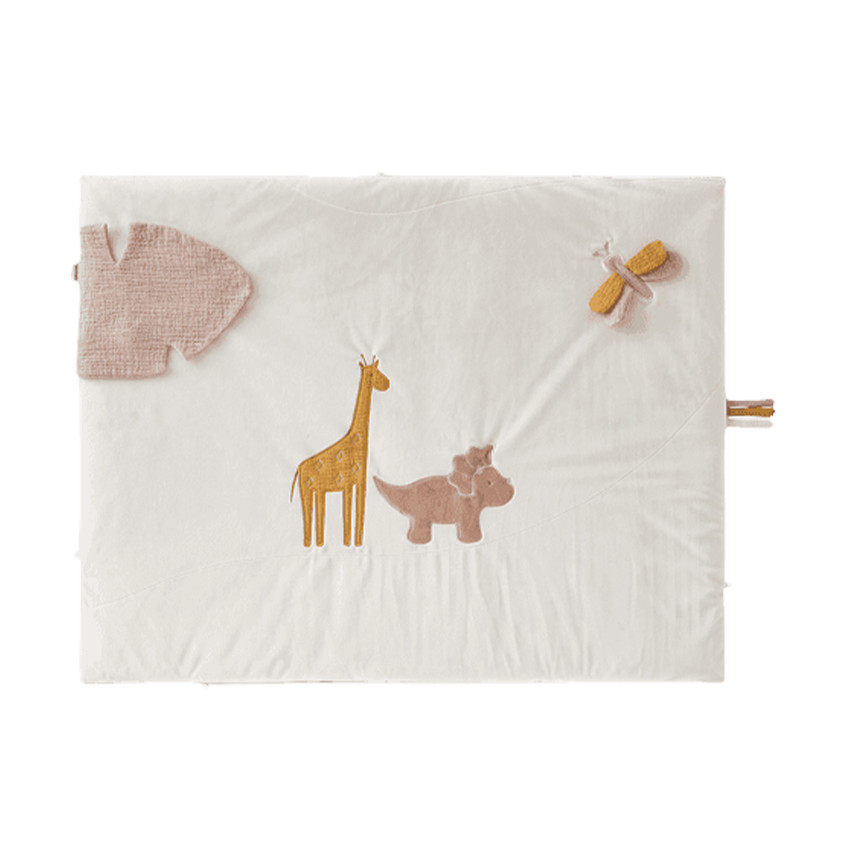 Tapis de jeu en veloudoux 95 x 75 cm Popsie, Gigi & Louli