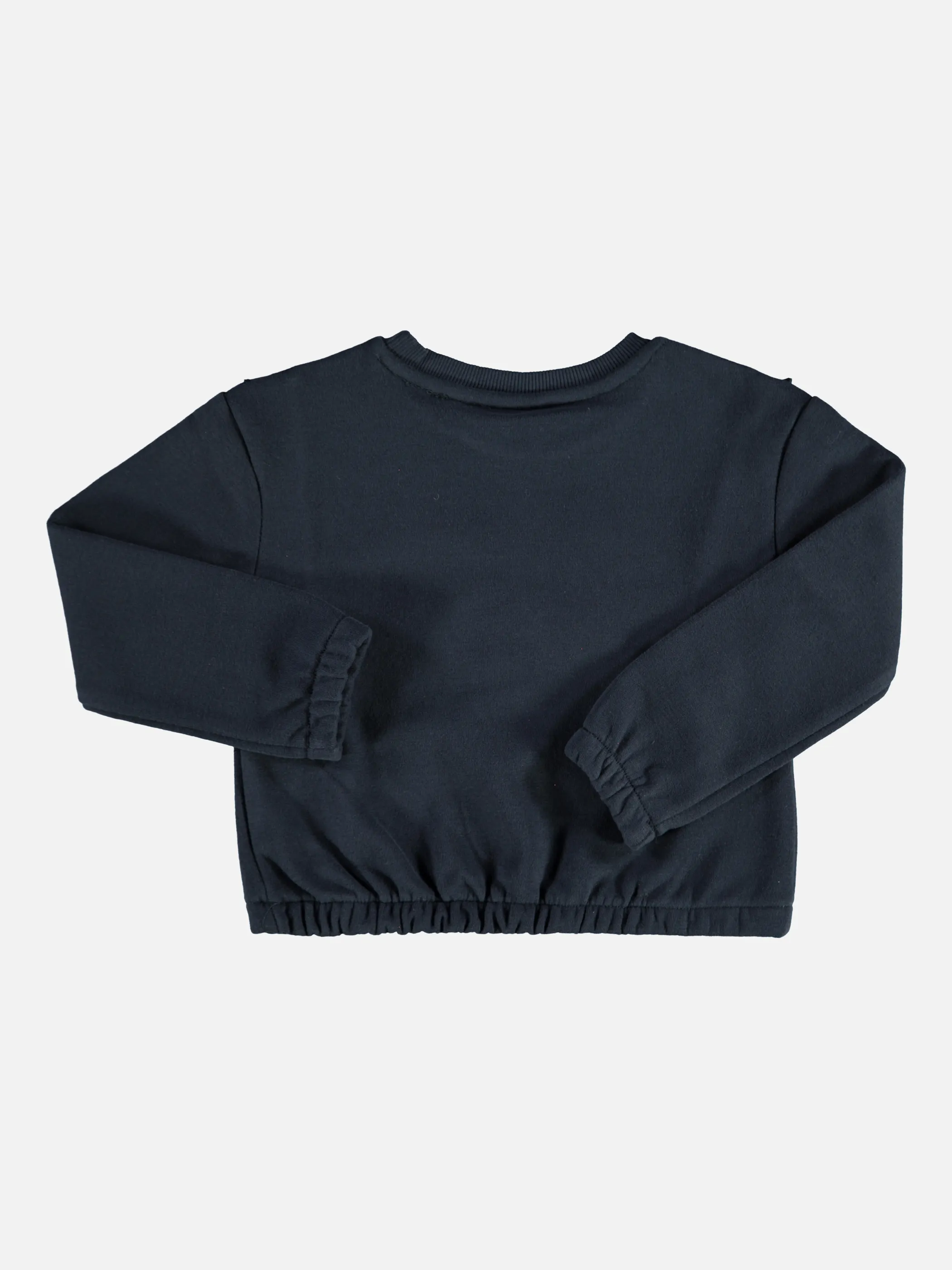 Mädchen Sweatshirt mit Volant und Stickerei