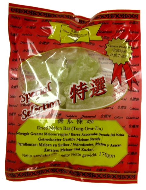 Golden Diamond Gedroogde Gezoete Meloenreepjes 170g