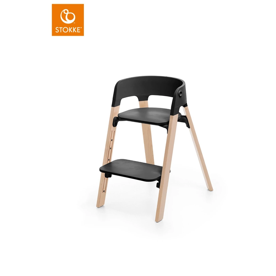 STOKKE® Steps™ Hochstuhl Black Buche Natural