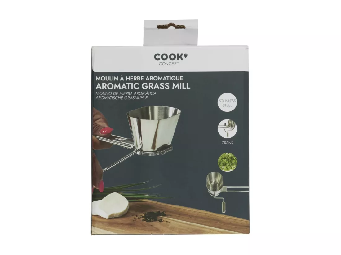 Moulin Herbe Aromatique A Manivelle Inox