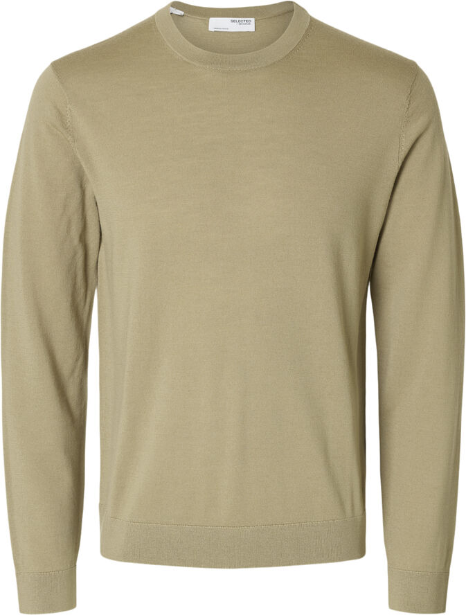 Selected Homme SLHTRAY LS KNIT MERINO CREW NECK NO Kelp