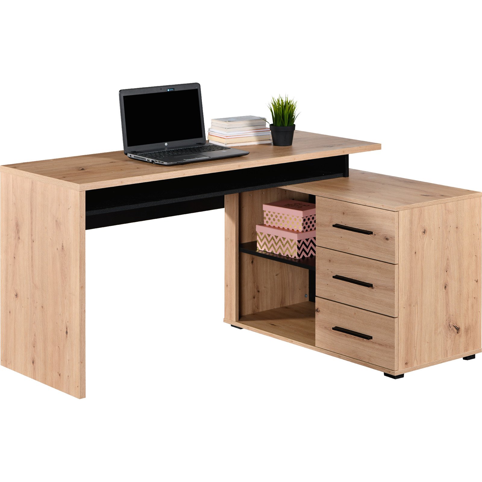 Schreibtisch Arhimed Dekor Eiche Artisan 137,5 x 75 x 101,5 cm