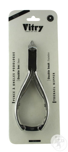 Vitry Classic Pédicure Pince À Ongles Double Bec 14cm Inox 1 Pièce (1051)