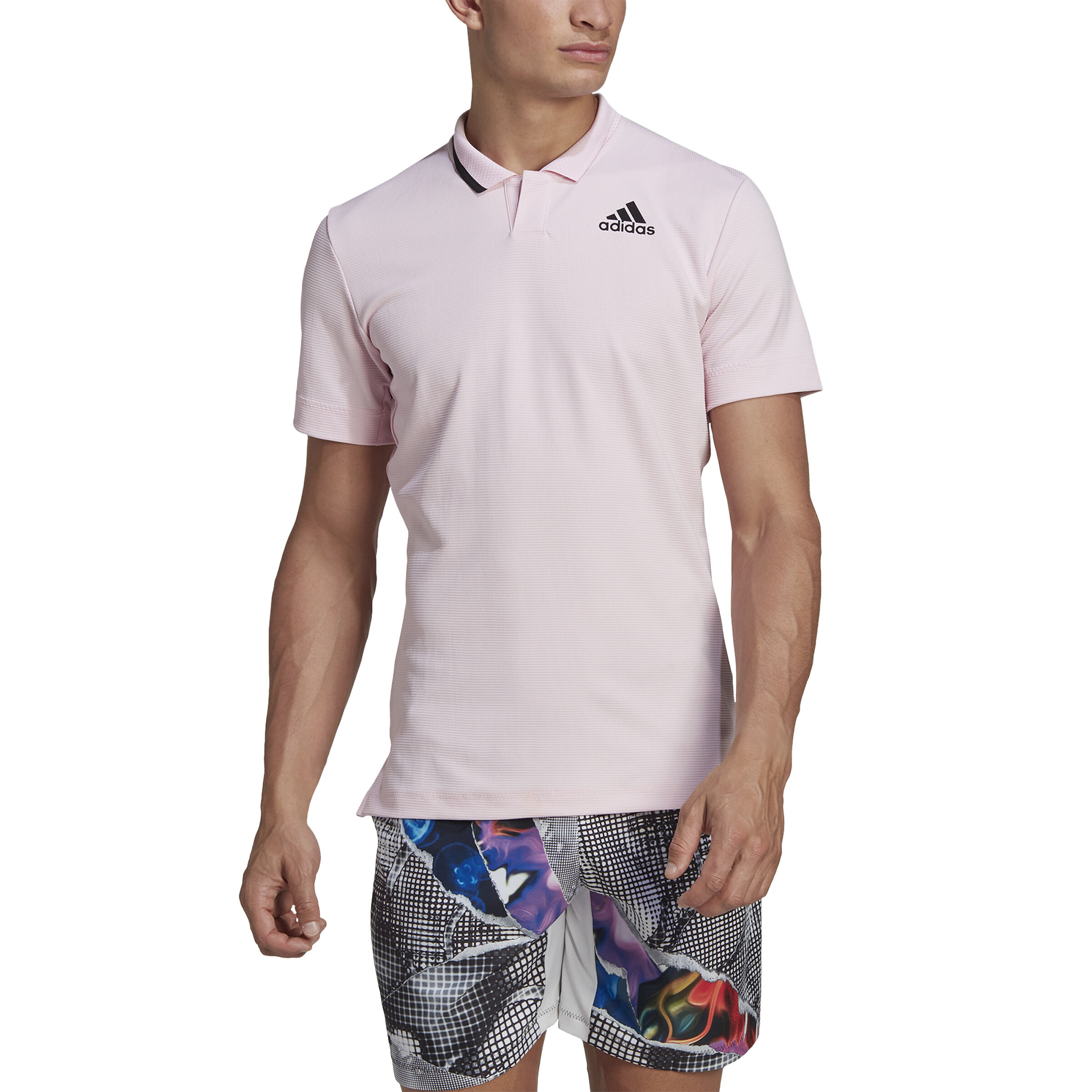 adidas US Series Polo Hommes - Rosé