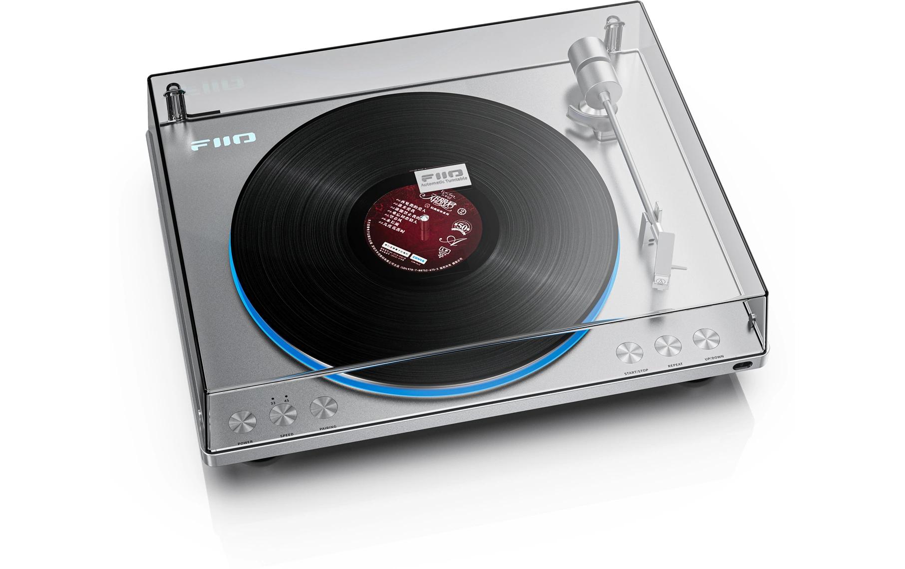 Plattenspieler mit Bluetooth TT13 BT Silber<br>Bluetooth-Plattenspieler