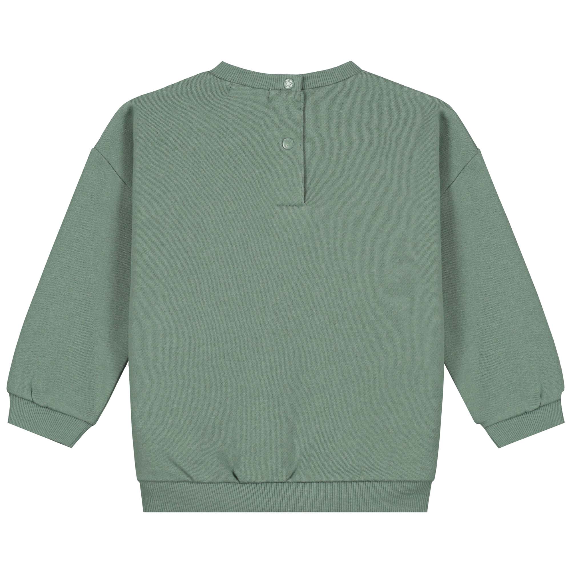 Sweet Petit peuter sweater Cas lange mouwen effen groen