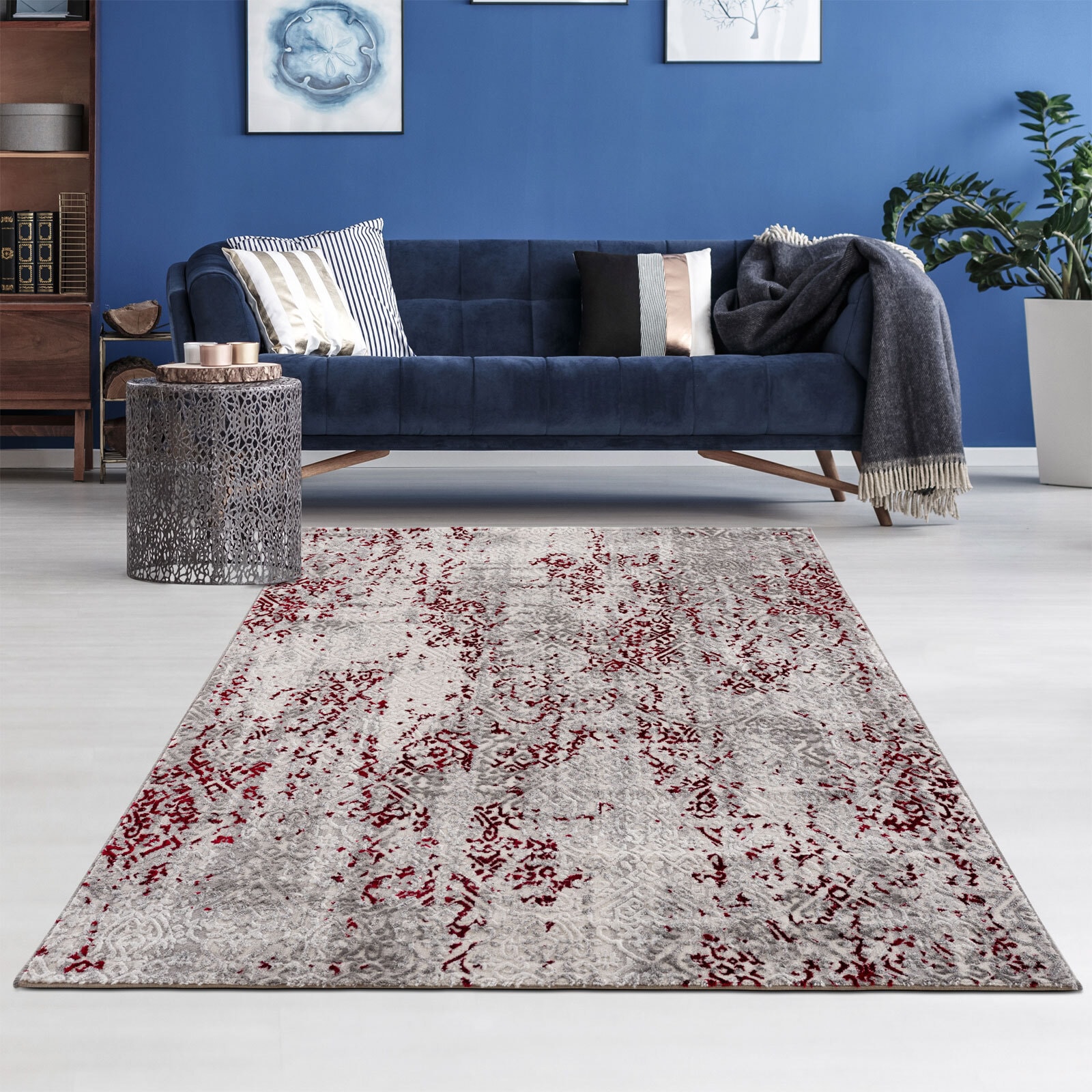 Teppich ANTEA 160 x 230 cm rot/beige