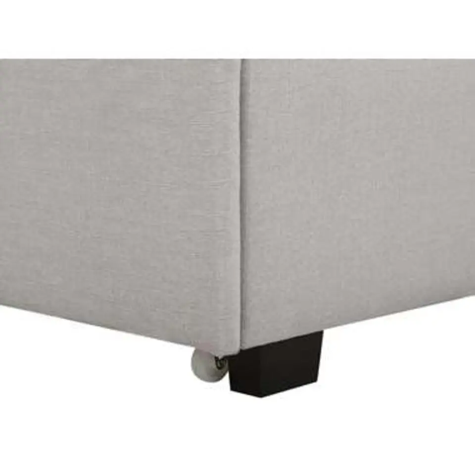 ROCHELLE - Bed opbergruimte - Lichtgrijs - 140 x 200 cm - Polyester
