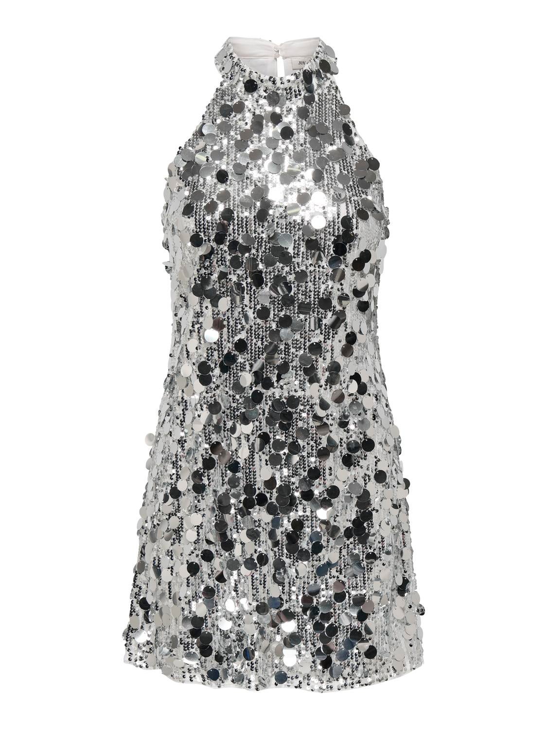 JDYCLAIRE Kurzes Kleid Silver
