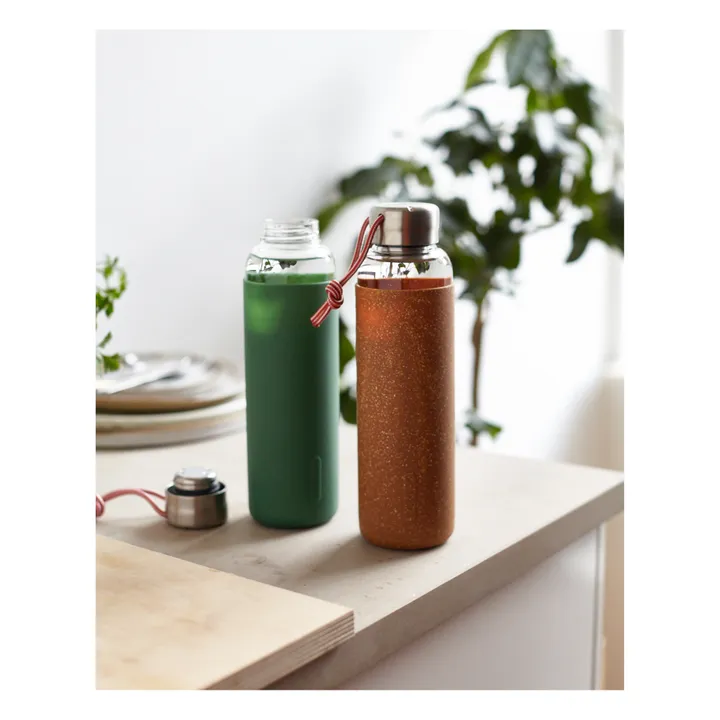 Black + Blum Gourde en verre borosilicate- 600 ml | Beige